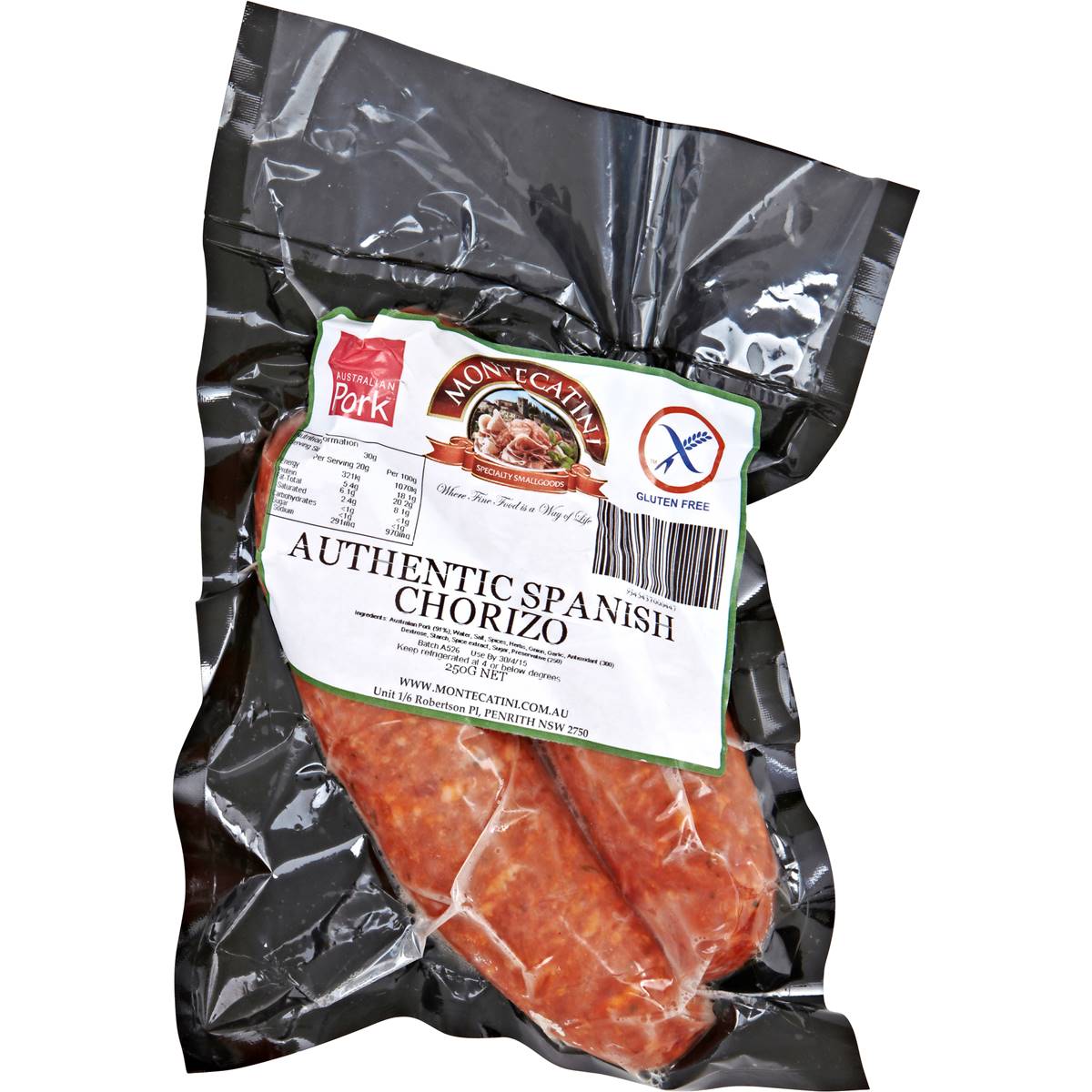 Calories in Montecatini Chorizo Spanish calcount