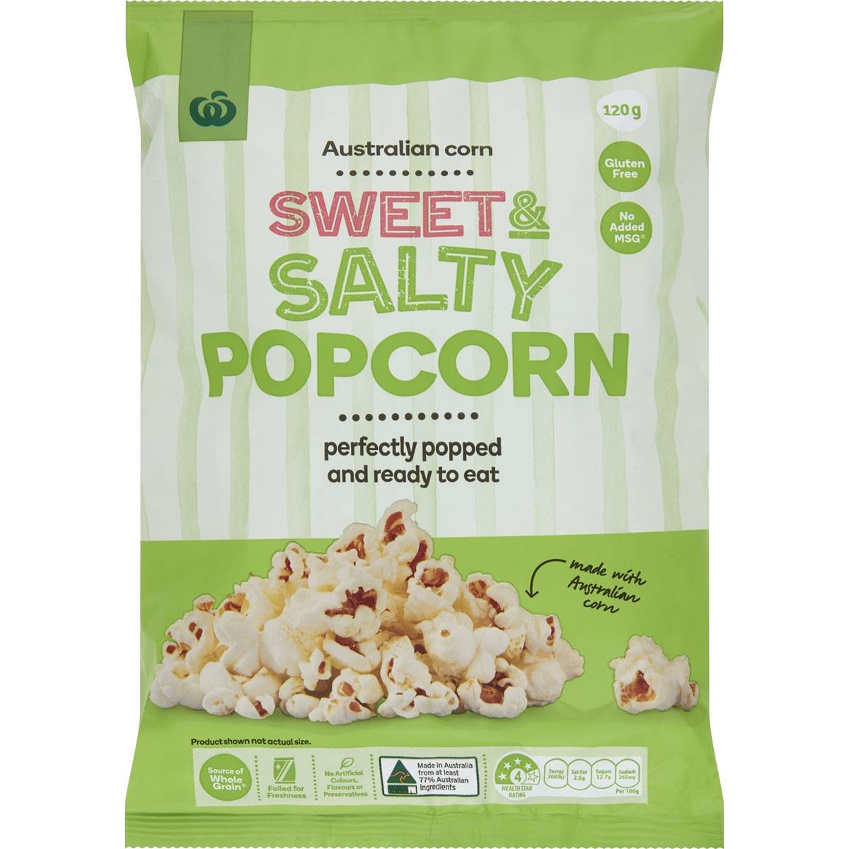 Calories in Woolworths Gluten Free Popcorn Sweet & Salty