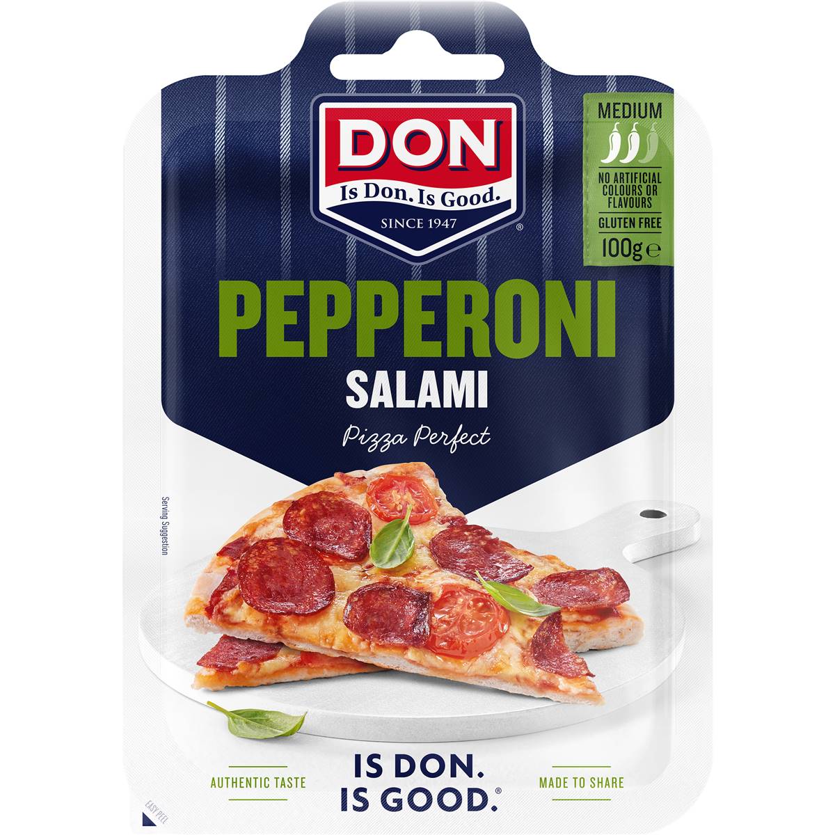 394 calories in Don Salami Sliced Pepperoni (100g) calcount