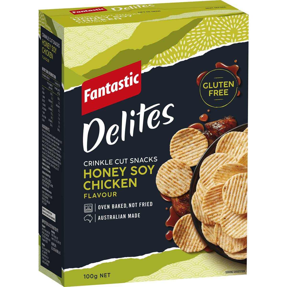 Calories in Fantastic Delites Snacks Honey Soy Chicken Calorie Counter