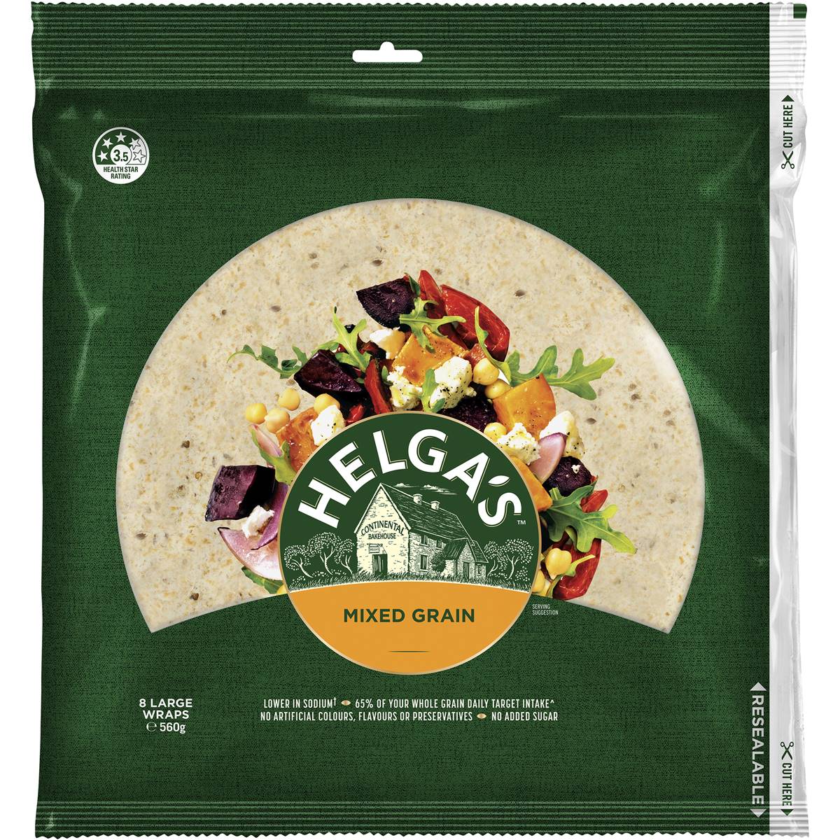 Helga's Wraps Mixed Grain