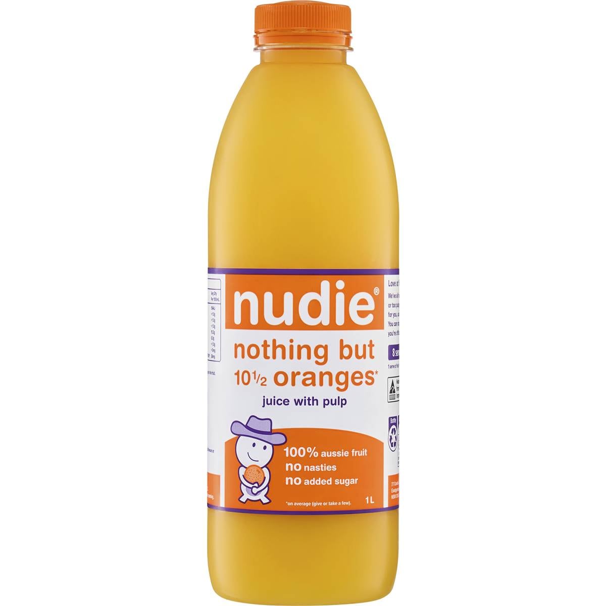 Nudie Nothing But Oranges With Pulp 1L