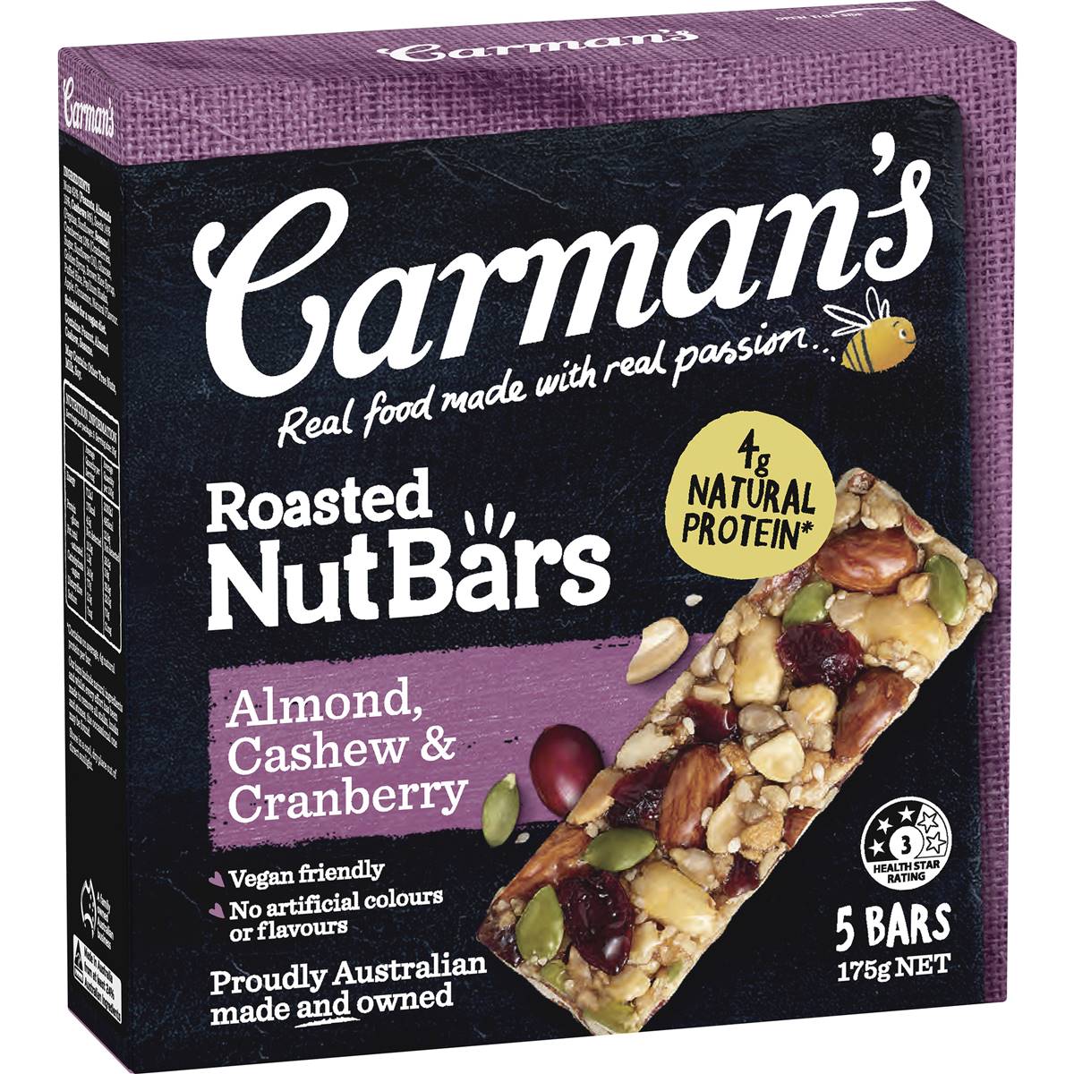 Carmans Almond, Cashew & Cranberry Nut Bars