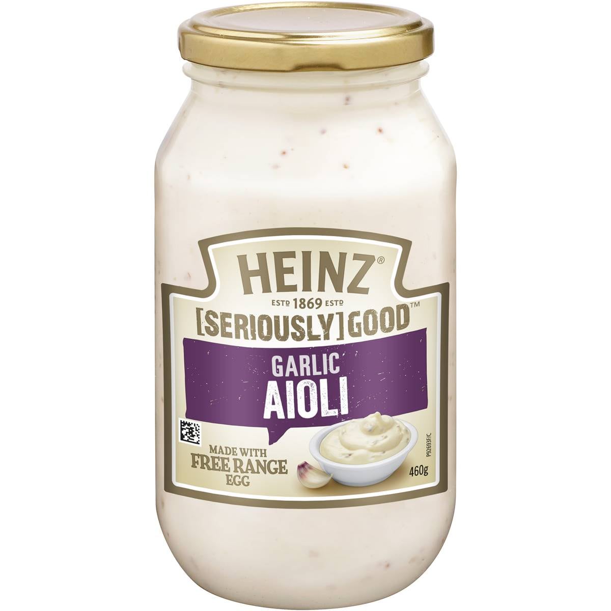 Calories in Heinz Seriously Good Aioli Garlic Mayonnaise calcount