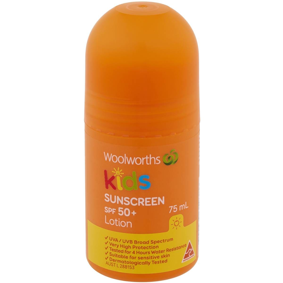 Woolworths SPF 50+ Kids Roll On Sunscreen