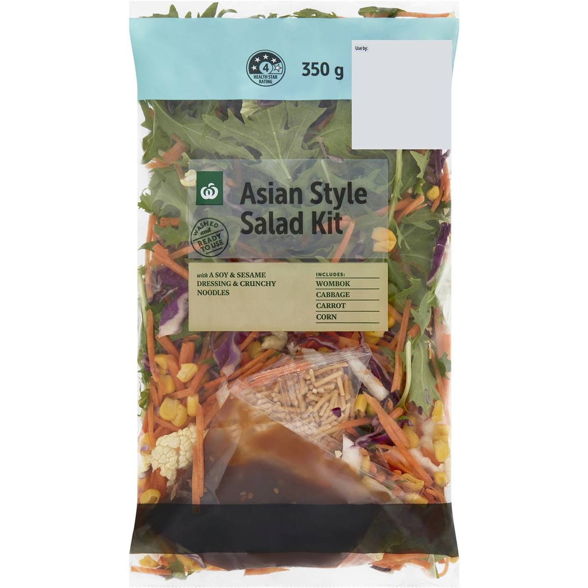 Calories in Woolworths Asian Style Salad Kit Salad Kit