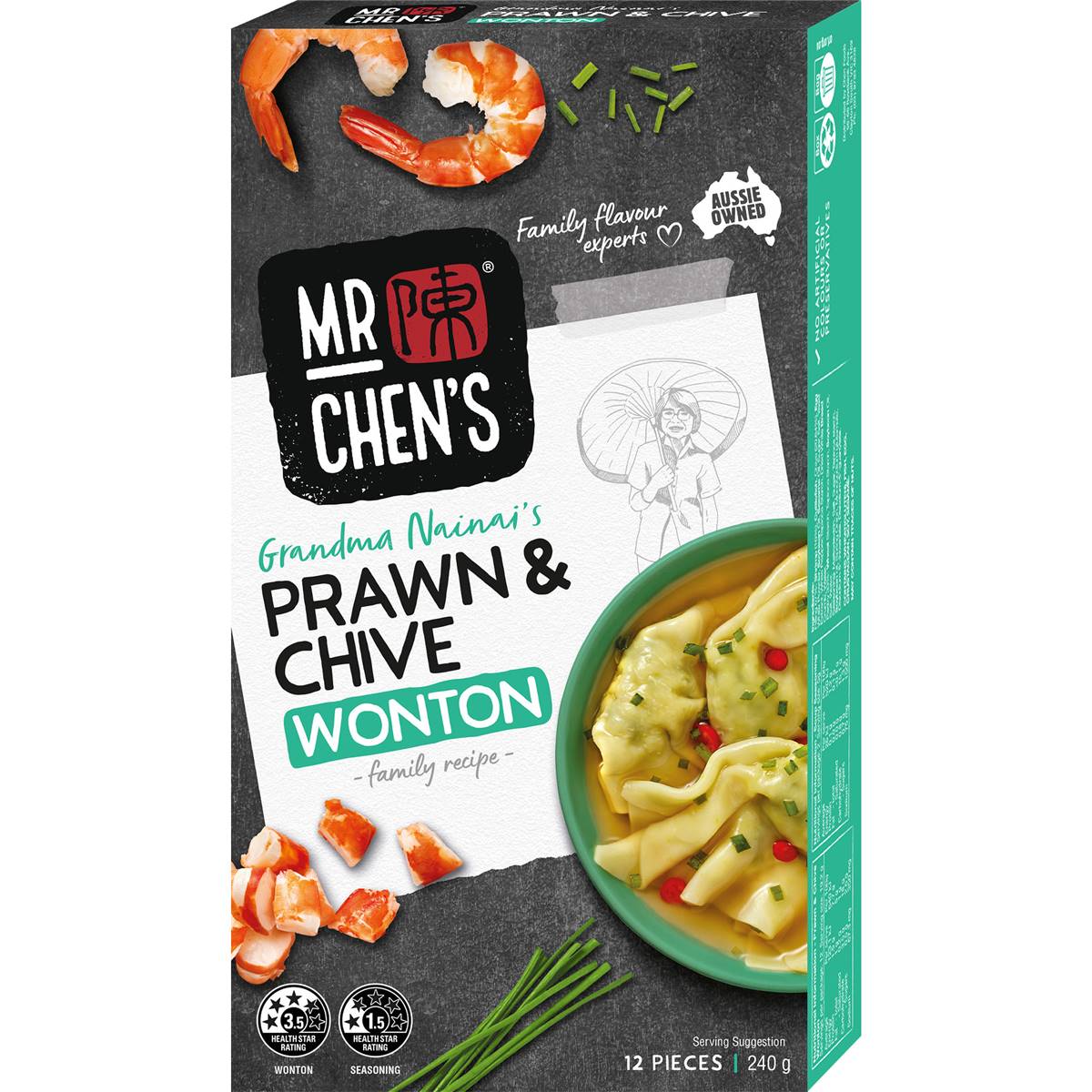 Mr Chen's Chive & Prawn Wonton