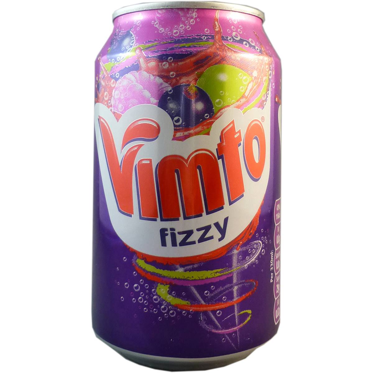 Calories in Vimto Fizzy Soft Drink Can calcount