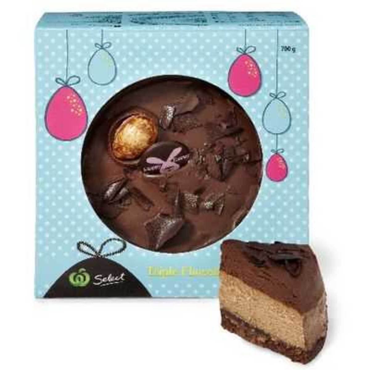 Woolworths Select Cheese Cake Triple Chocolate 700g Woolworths