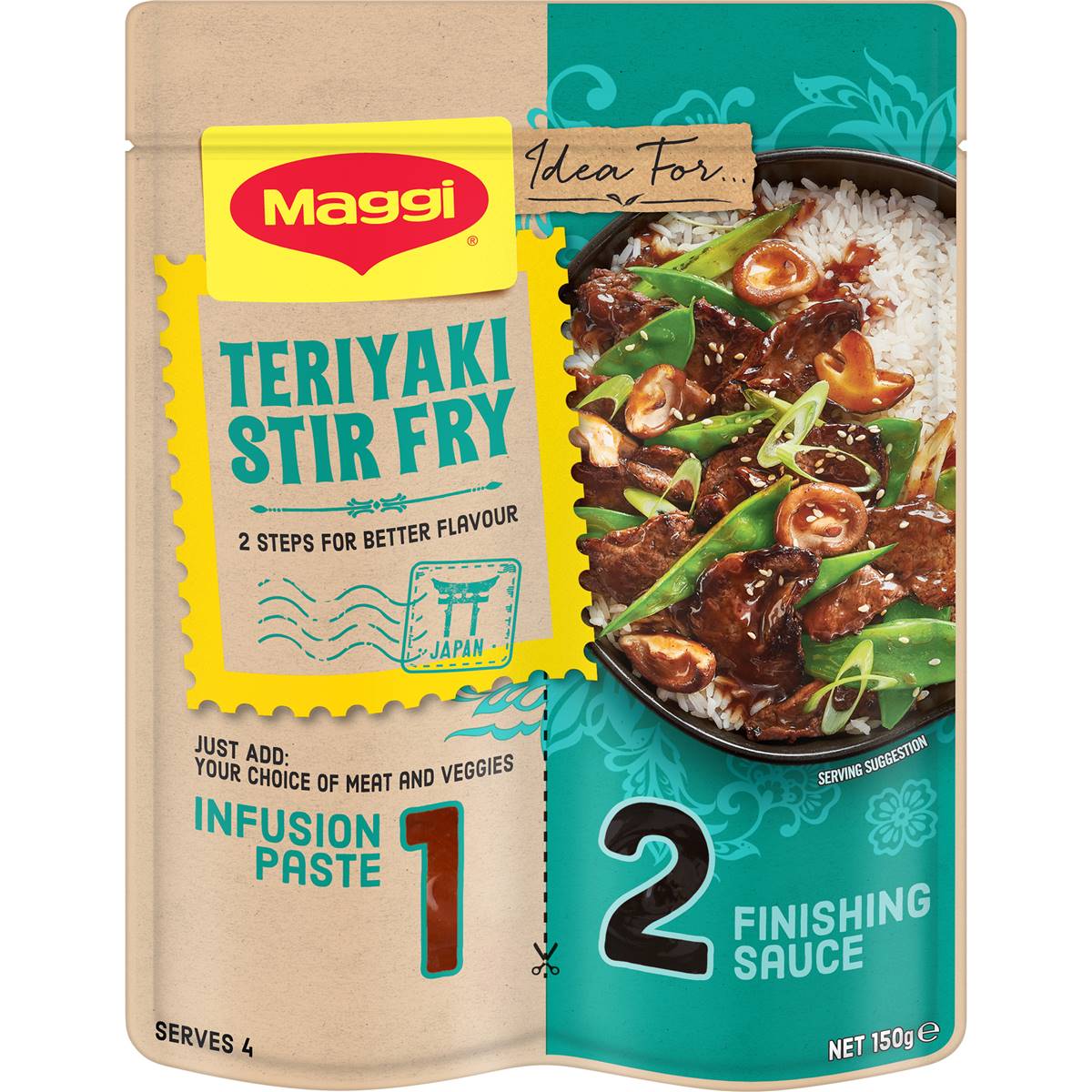 Calories in Maggi Stir Fry Asian Style Teriyaki Sesame Flavour calcount