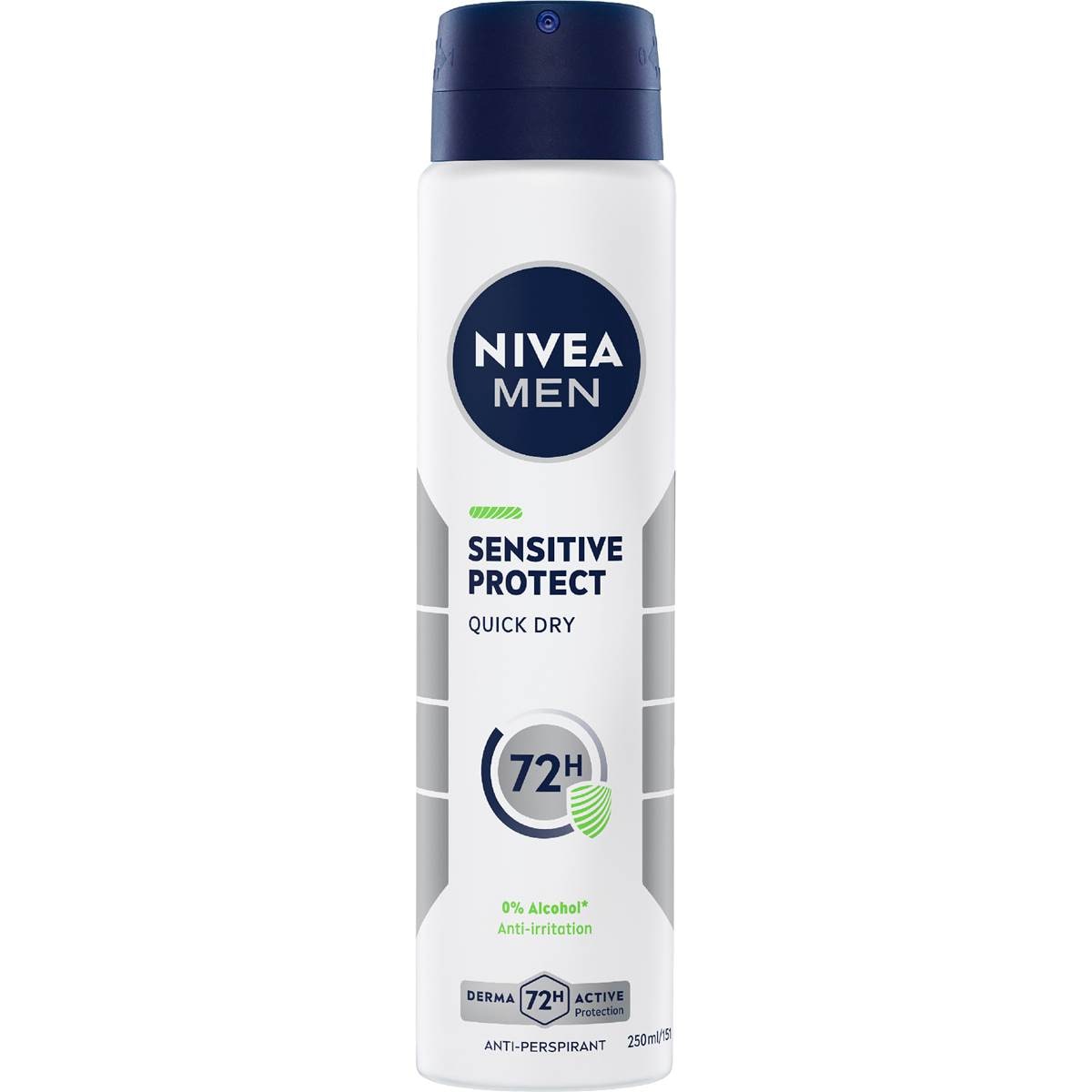 Nivea Men Sensitive Protect Aerosol 72hr Antiperspirant Deodorant 250mL