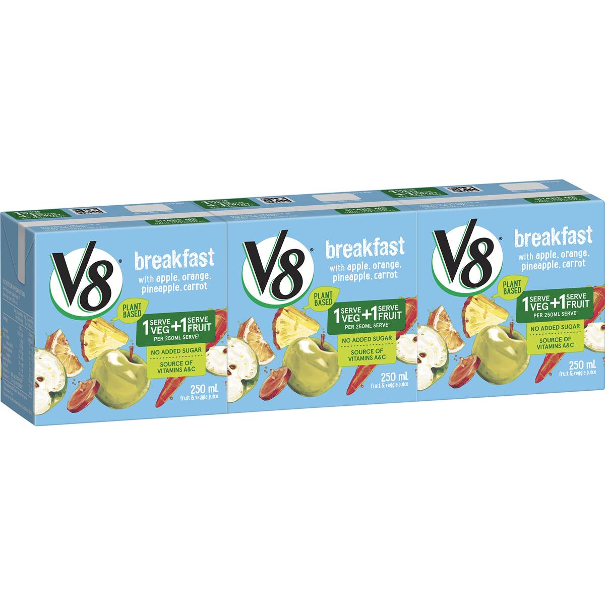 Calories in V8 Breakfast Juice Multipack