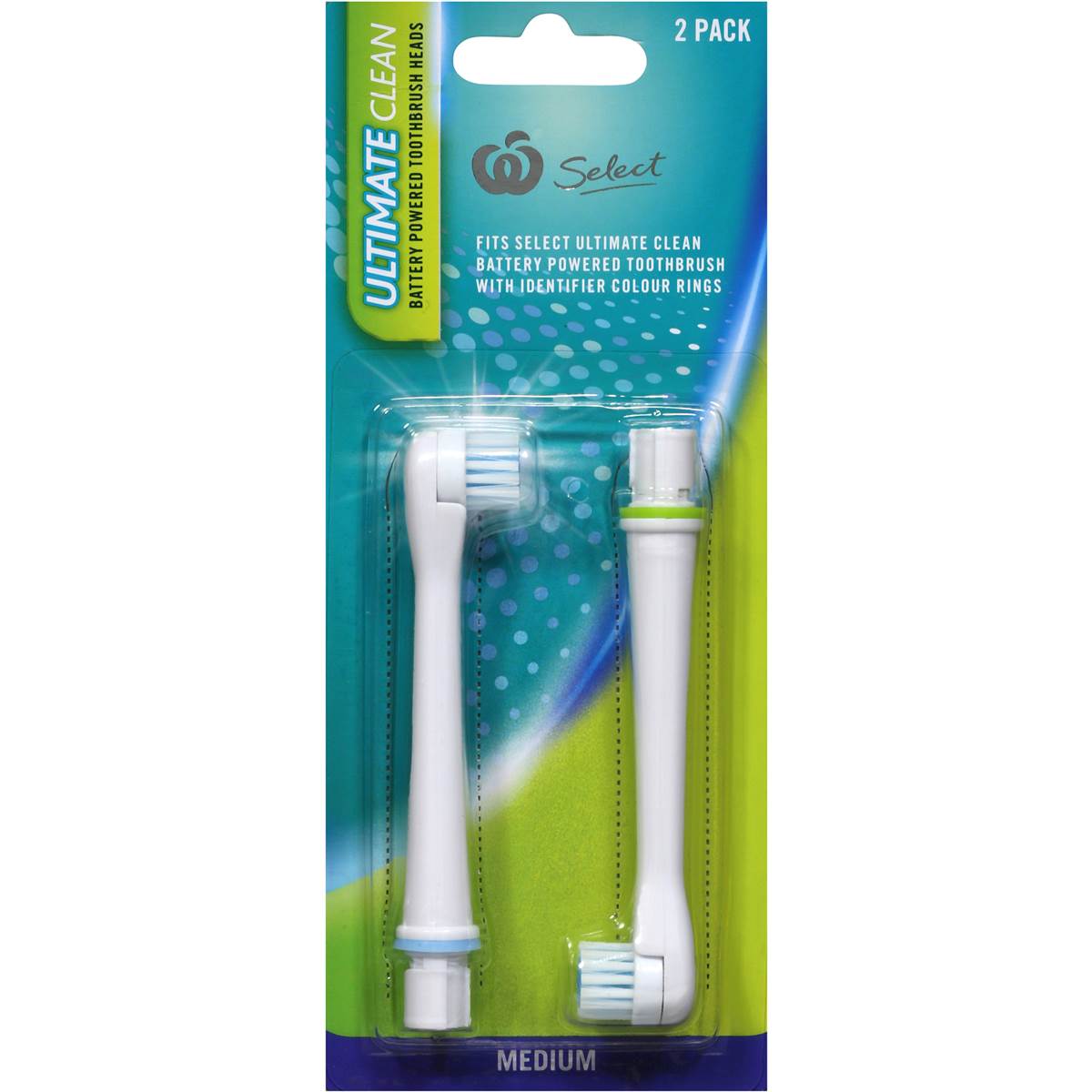 Woolworths Select Toothbrush Electric Replacement Heads pk2 Woolworths
