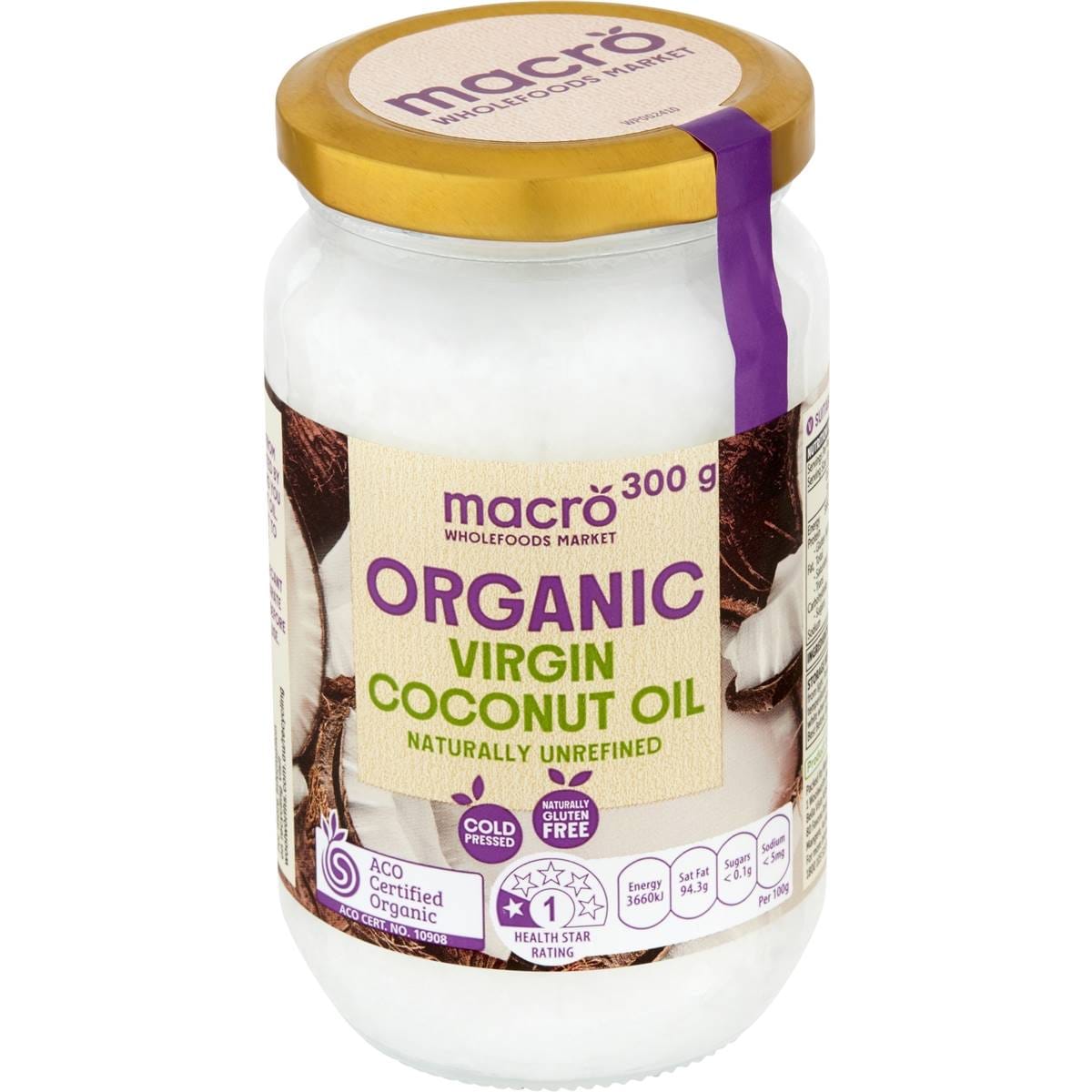 Calories in Macro Organic Virgin Coconut Oil calcount