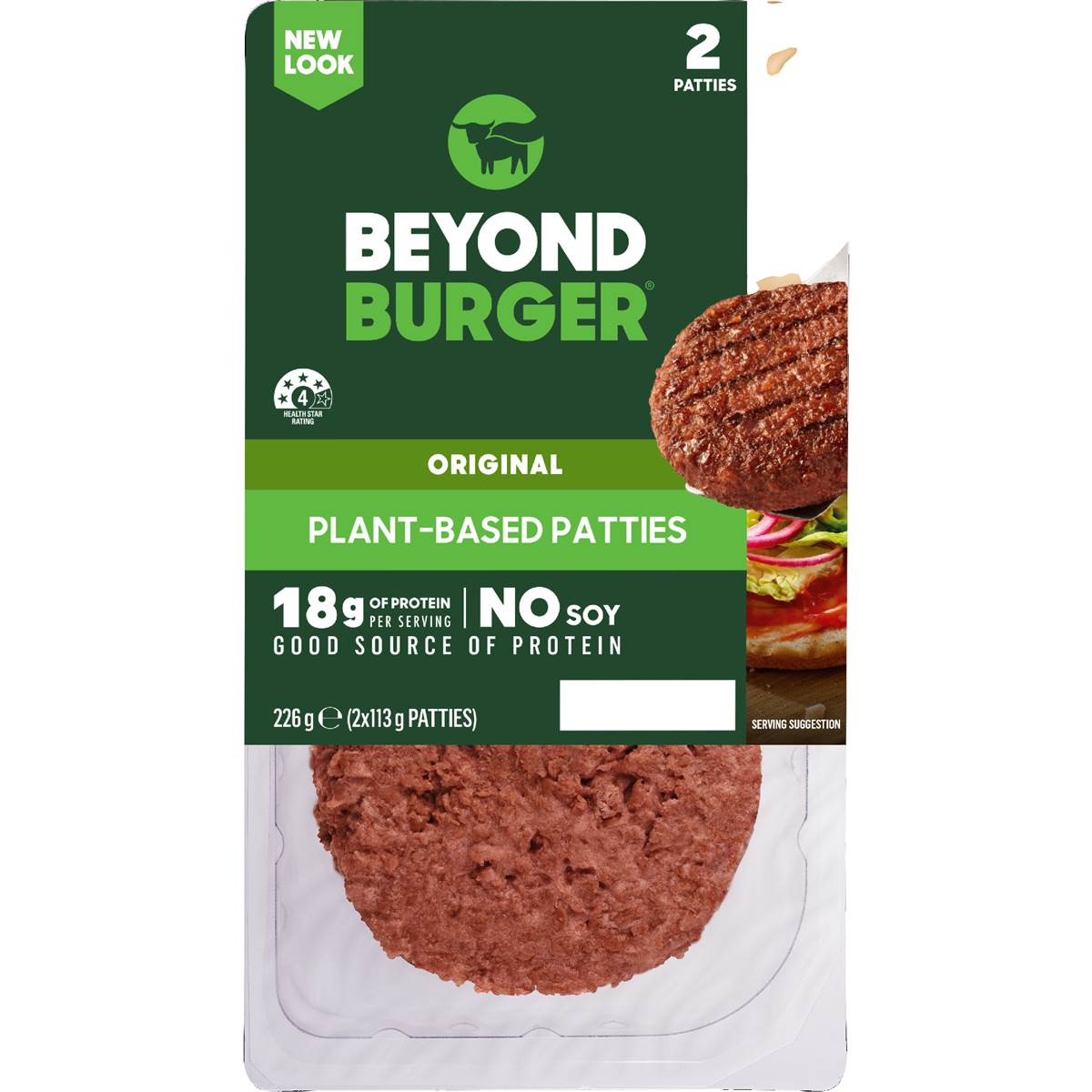 Calories in Beyond Meat Beyond Burger Plant Based Patties calcount