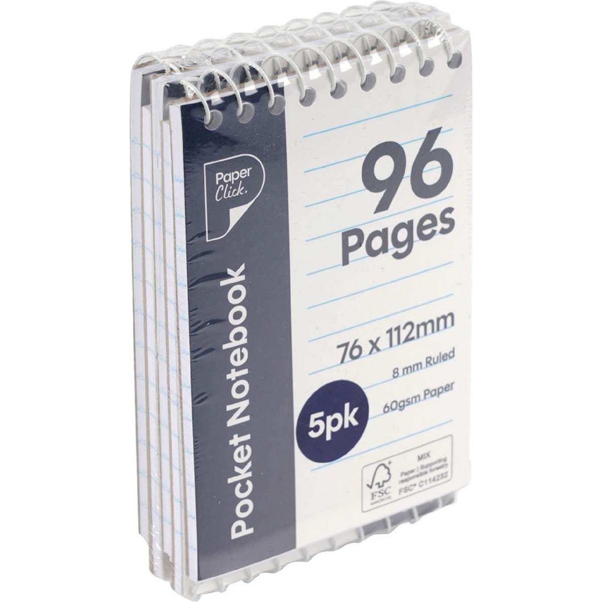 Paperclick Pocket Notebook 96 Pages
