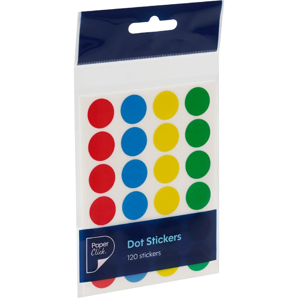 Paperclick Dot Stickers 4 Colours