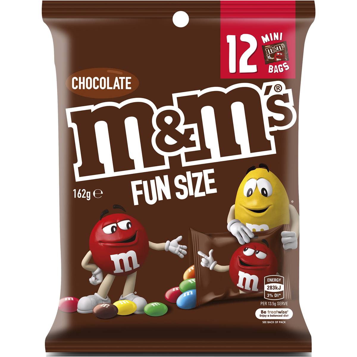 Calories in M&M's Milk Chocolate (Fun Size) and Nutrition Facts