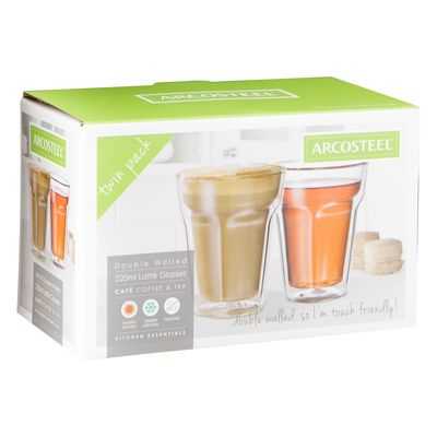 Arcosteel Glassware Latte Double Glass Each Woolworths