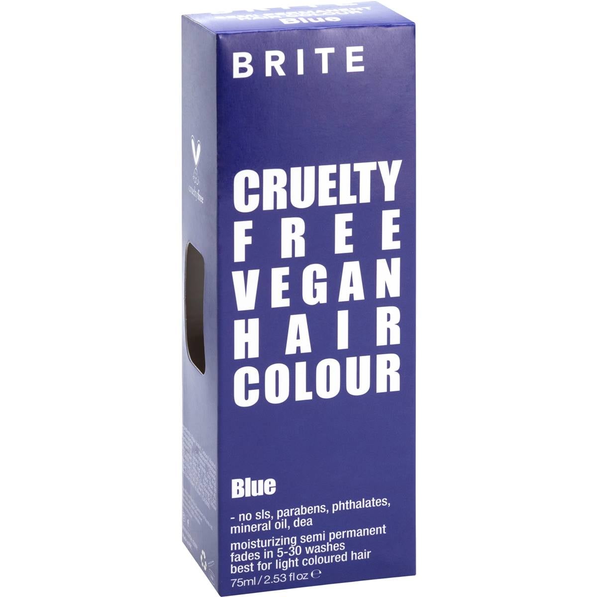 Brite Semi Permanent Hair Colour Blue 75mL