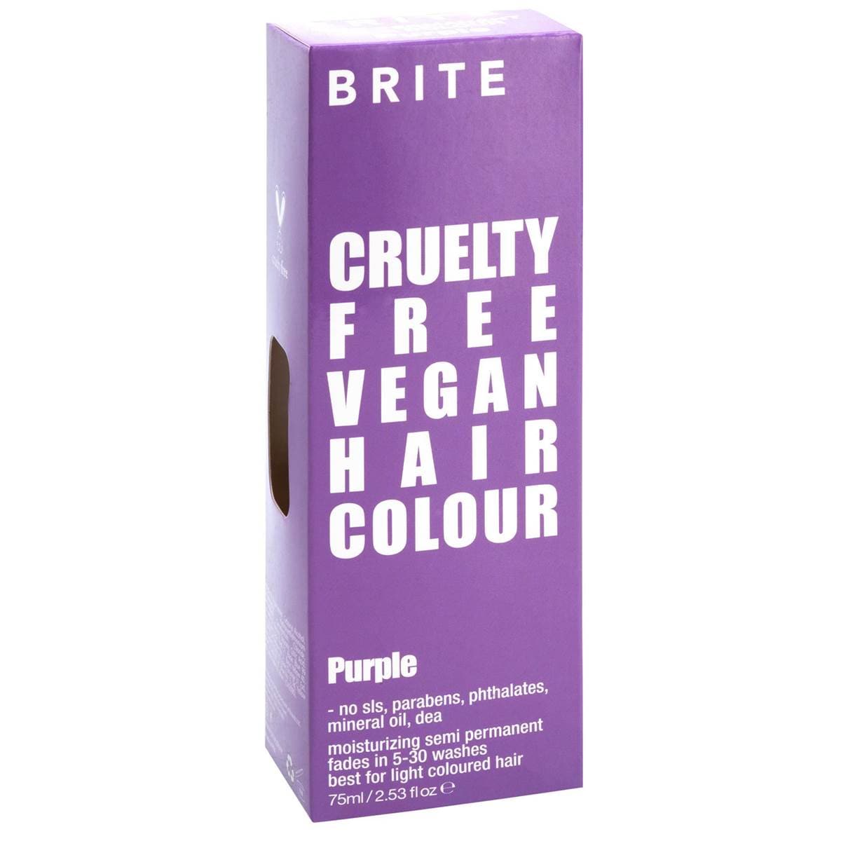 Brite Semi Permanent Hair Colour Purple 75mL