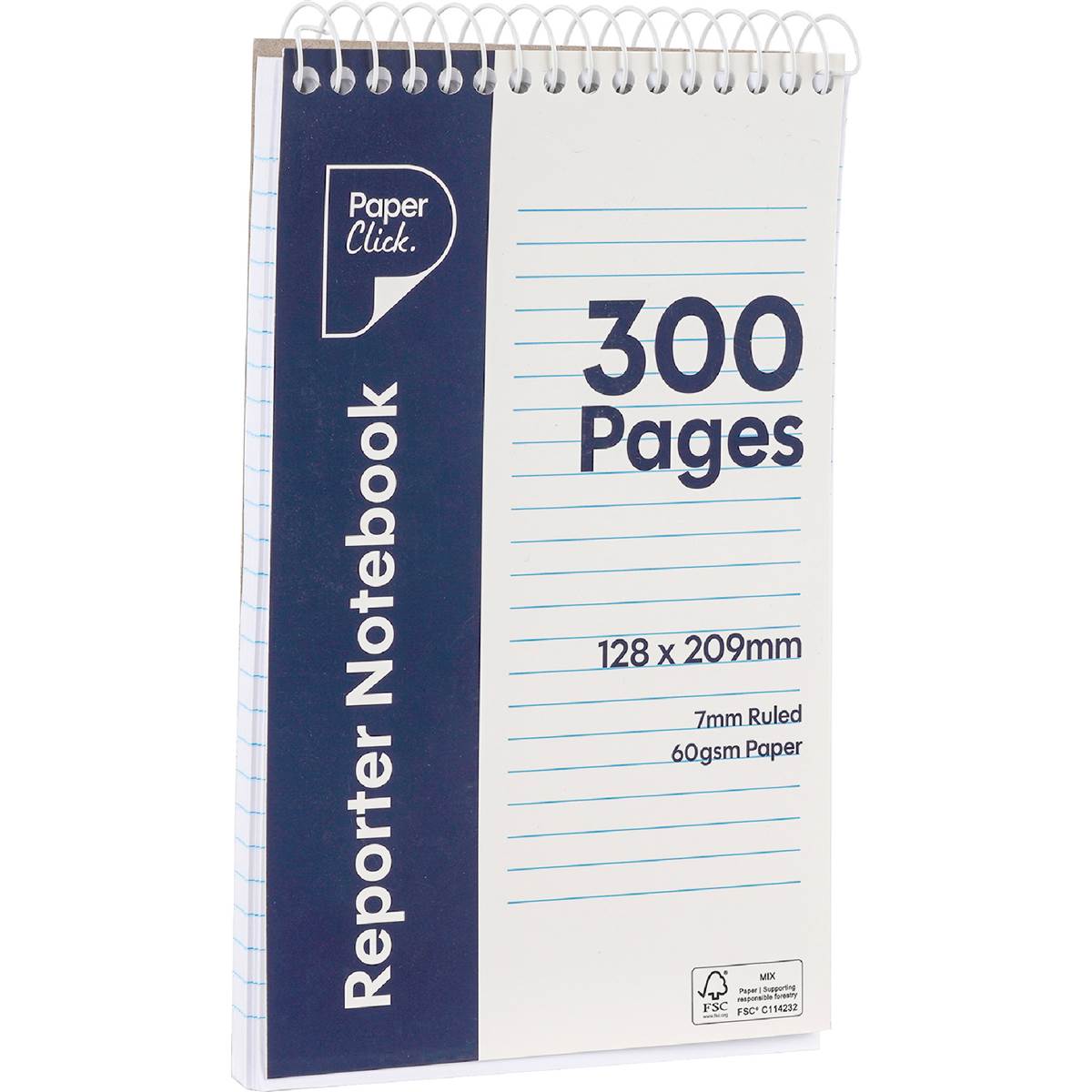 Paperclick Reporter Notebook 300 Pages