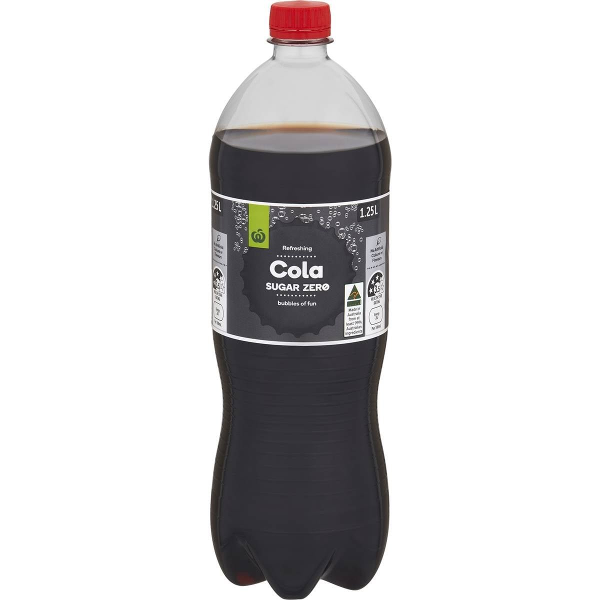 Woolworths Cola Sugar Zero Bottle