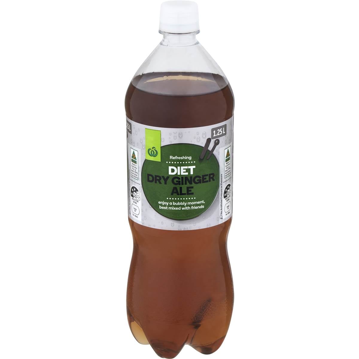 Calories in Woolworths Diet Dry Ginger Ale Dry Ginger Ale calcount
