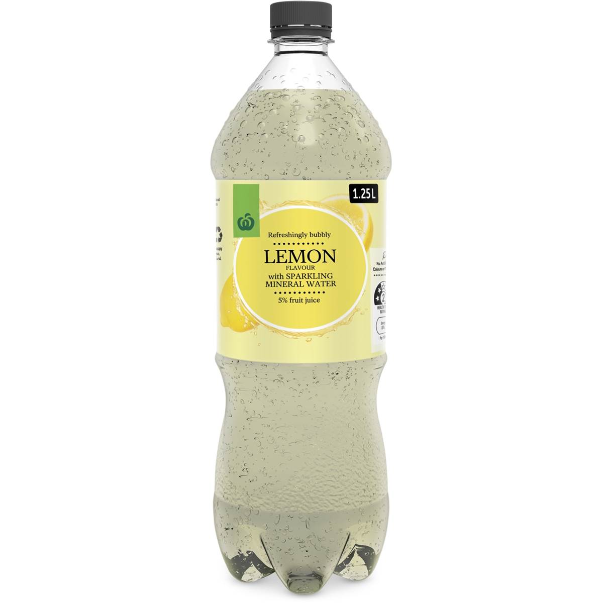 Calories in Woolworths Lemon Sparkling Mineral Water