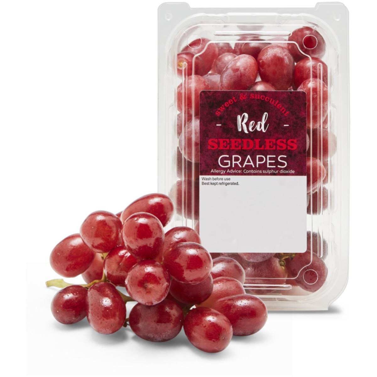 Calories in Woolworths Red Seedless Grapes