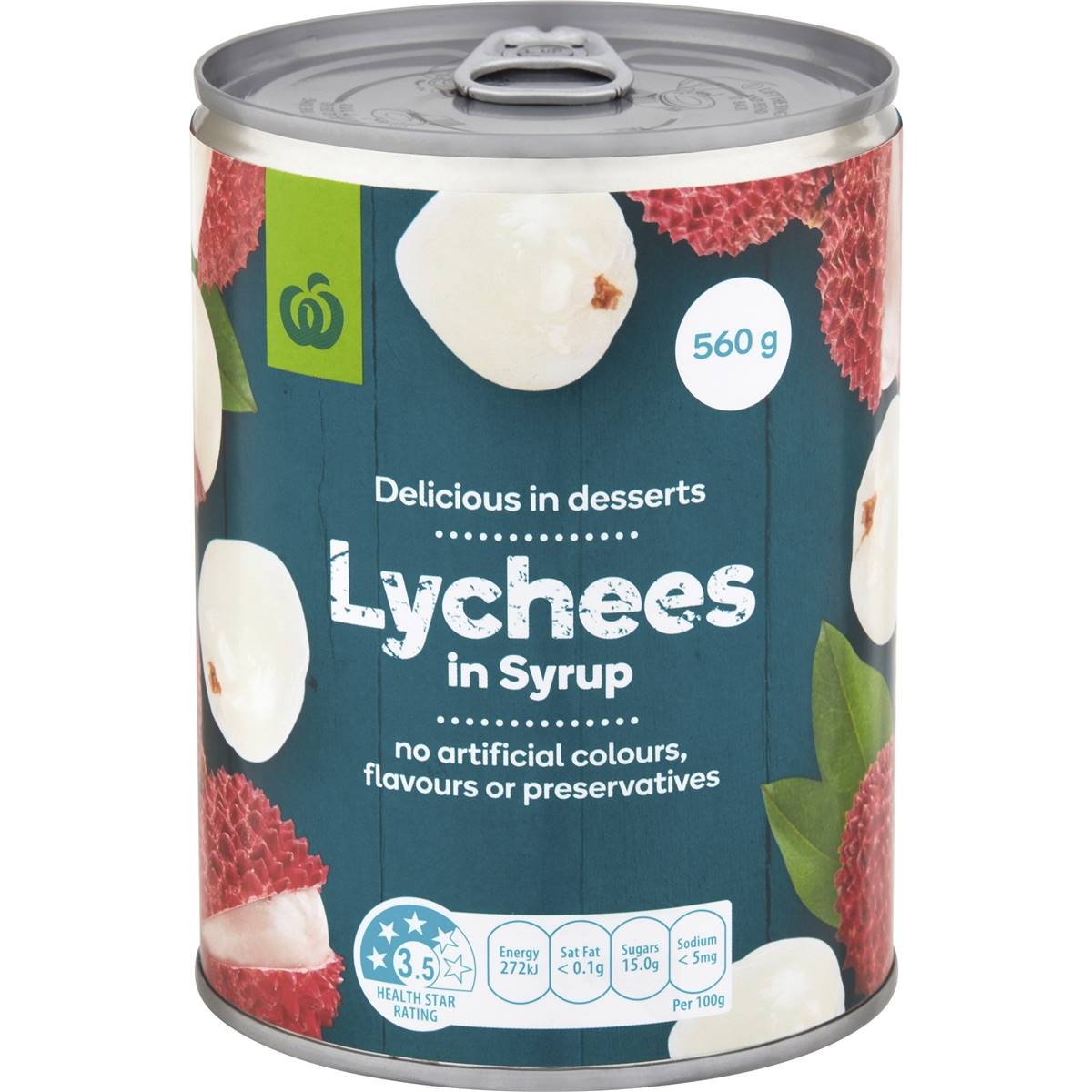 Woolworths Lychees In Syrup