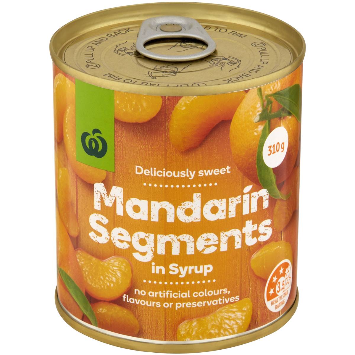 Calories in Woolworths Mandarin Canned calcount