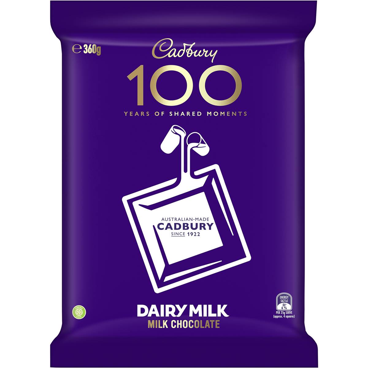 Calories in Cadbury Dairy Milk Chocolate Fair Trade calcount