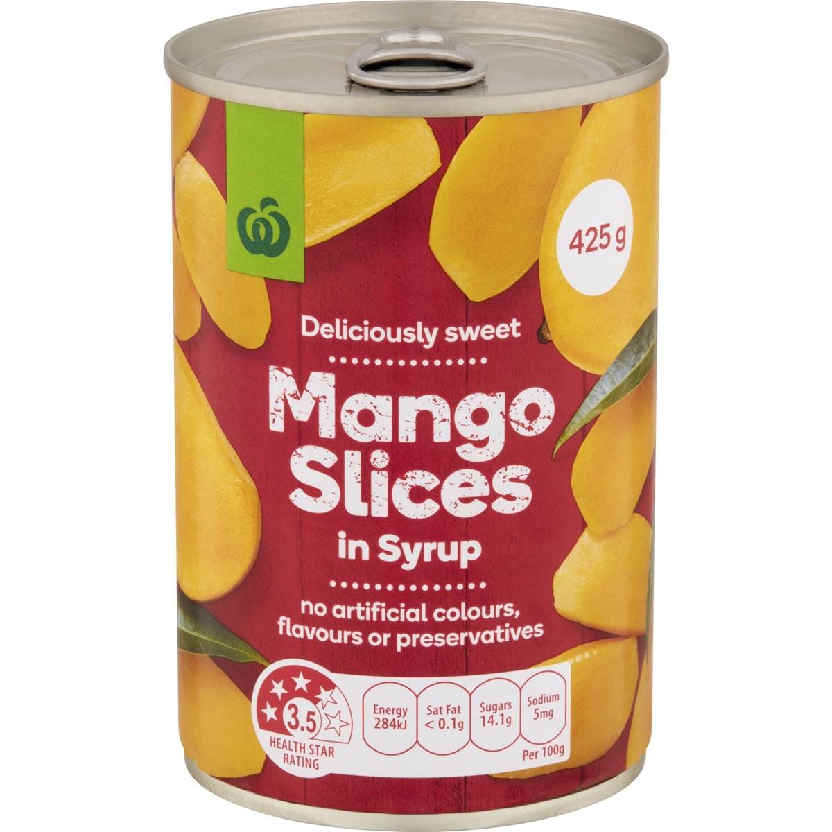 Calories in Woolworths Mango Slices In Syrup calcount