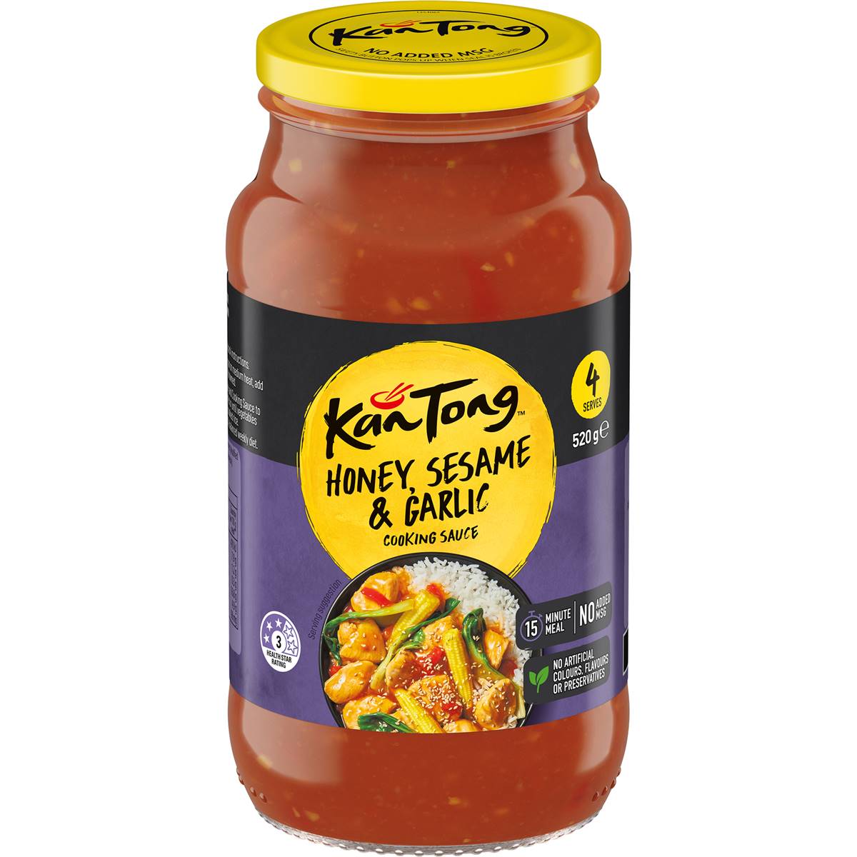 Calories in Kan Tong Stir Fry Sauce Honey, Sesame & Garlic Calorie