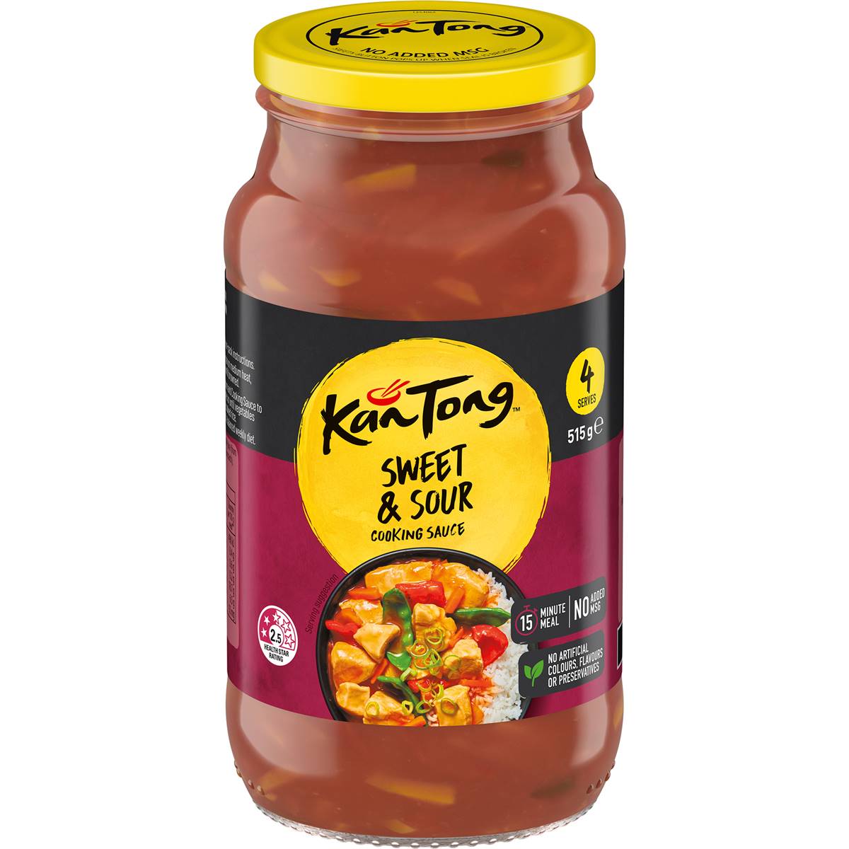 Calories in Kan Tong Sweet & Sour Stir Fry Cooking Sauce calcount