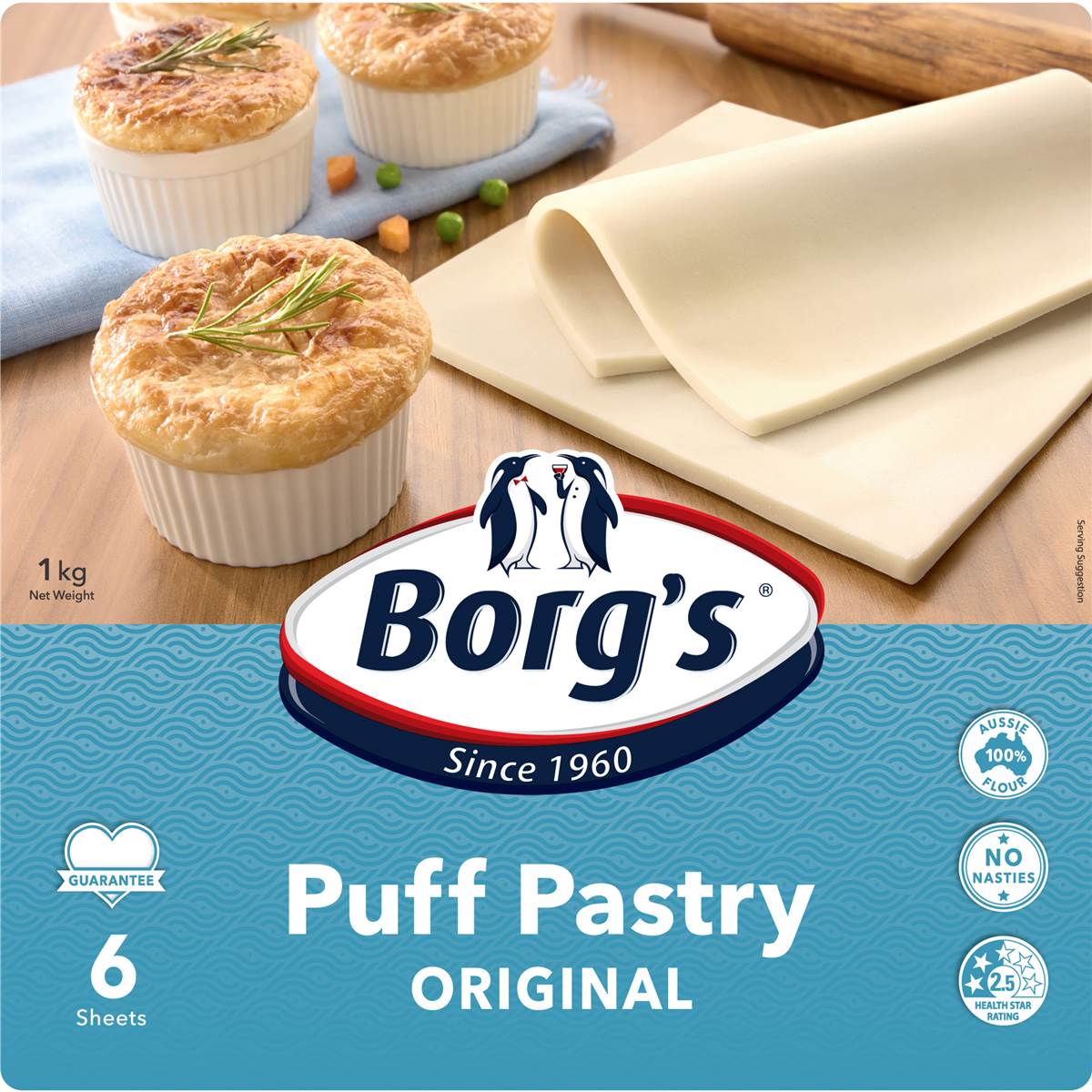 Calories in Pastry Puff 6 Sheets calcount
