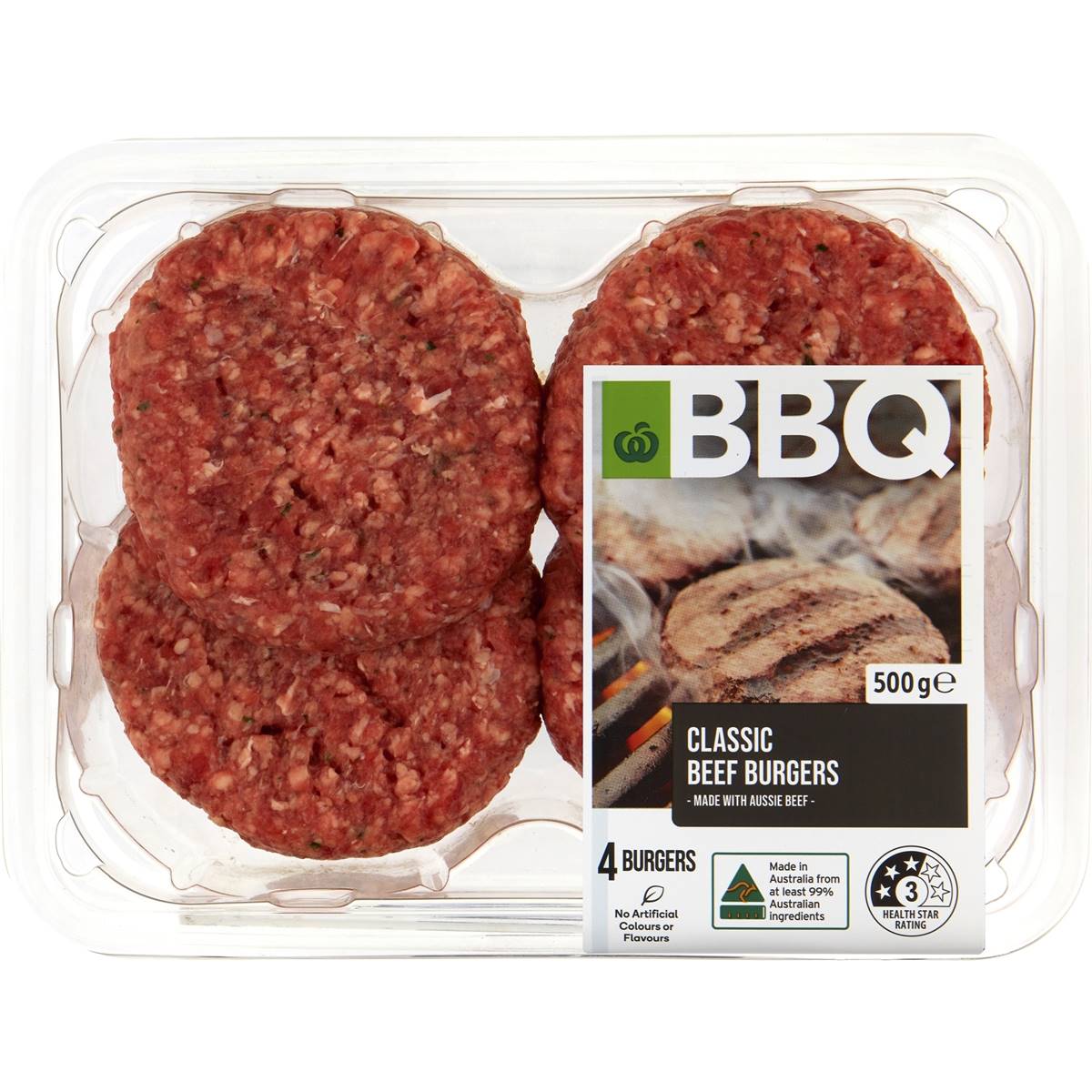 Calories in Woolworths Bbq Classic Beef Burger