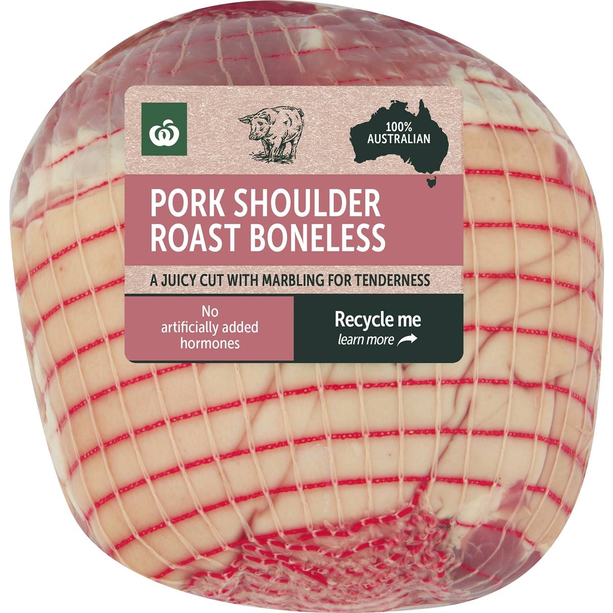 Calories in Woolworths Pork Shoulder Roast Boneless Boneless Small