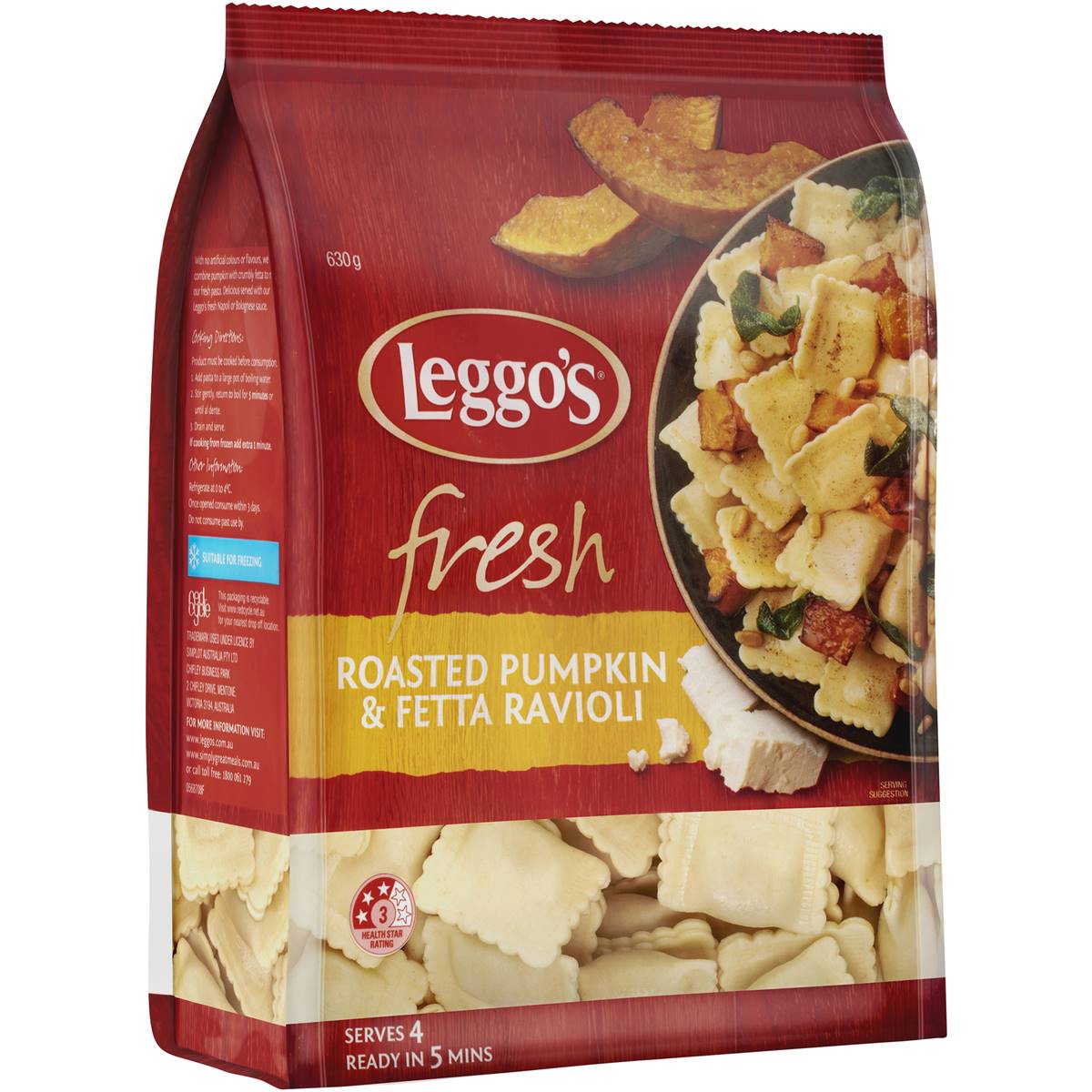 Leggo's Fresh Roasted Pumpkin & Feta Ravioli