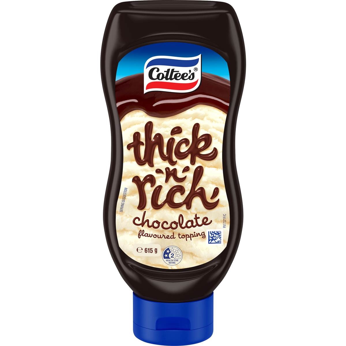 Calories in Cottee's Thick 'n' Rich Chocolate Sauce Ice Cream Topping