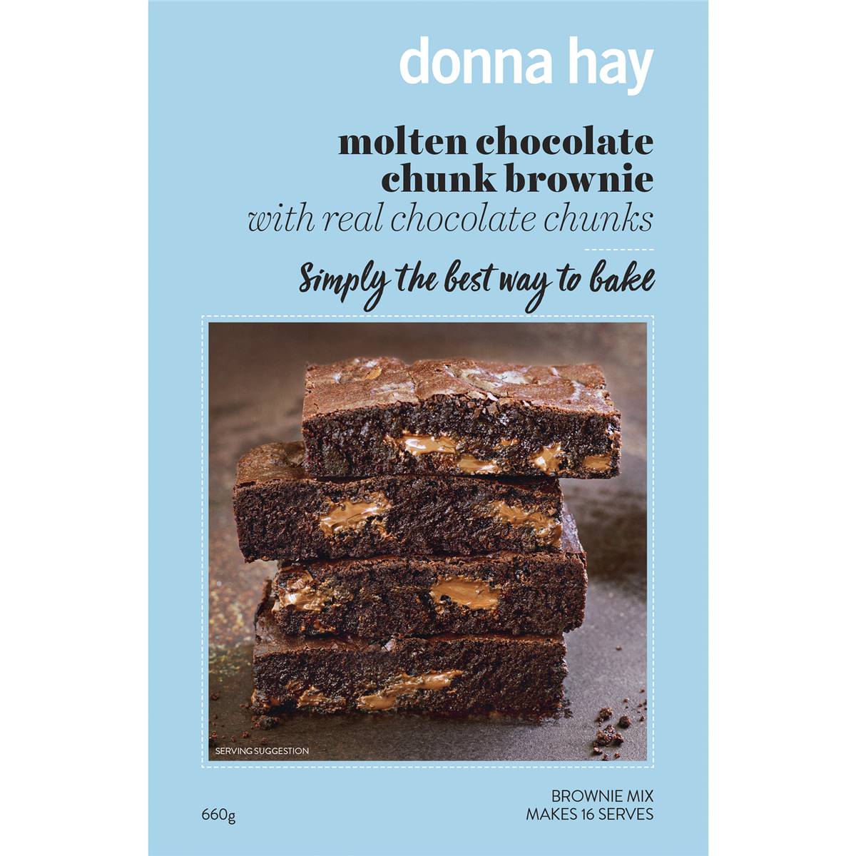 Calories in Donna Hay Molten Chocolate Chunk Brownie calcount