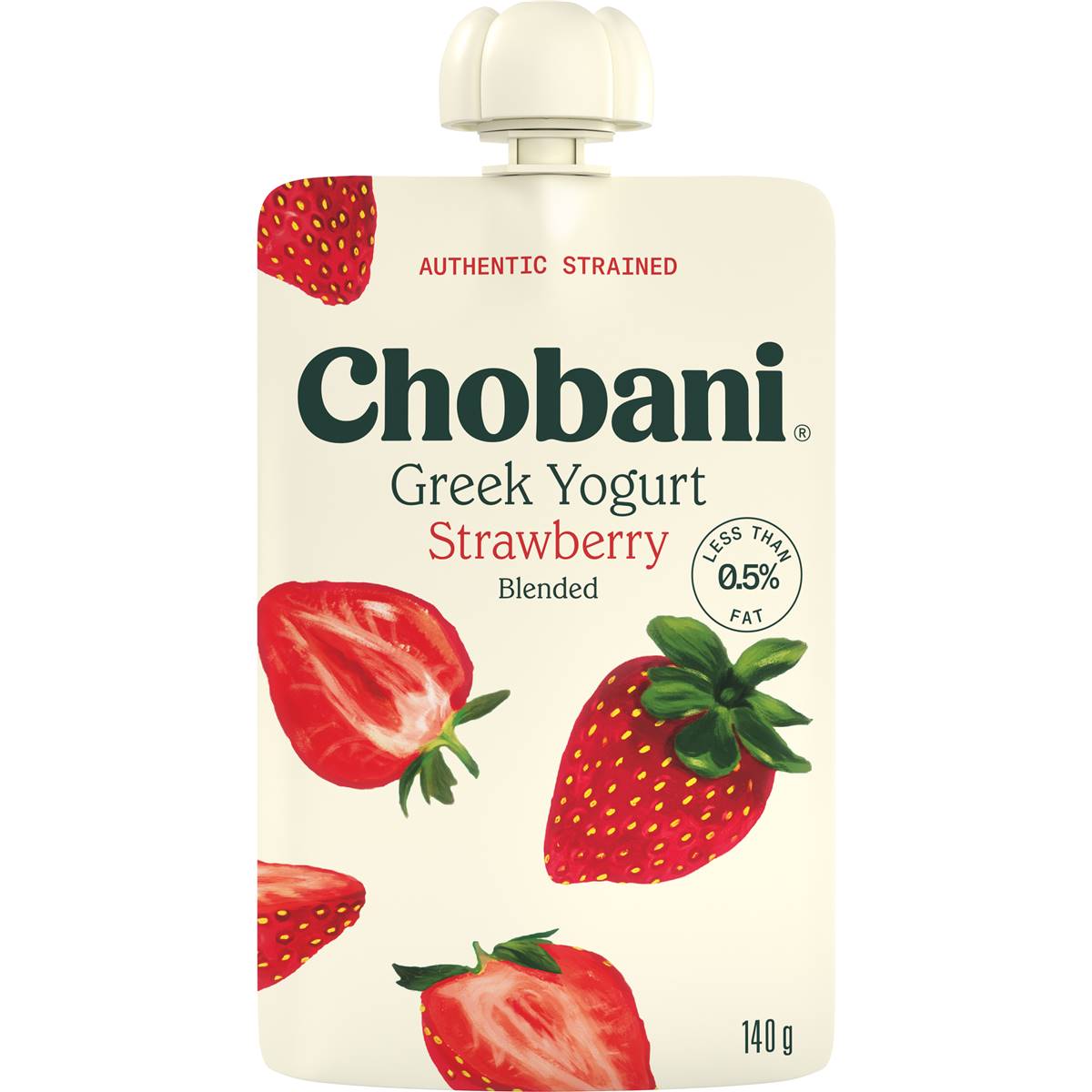 Calories in Chobani Strawberry Greek Yogurt Pouch Greek Yoghurt Pouch