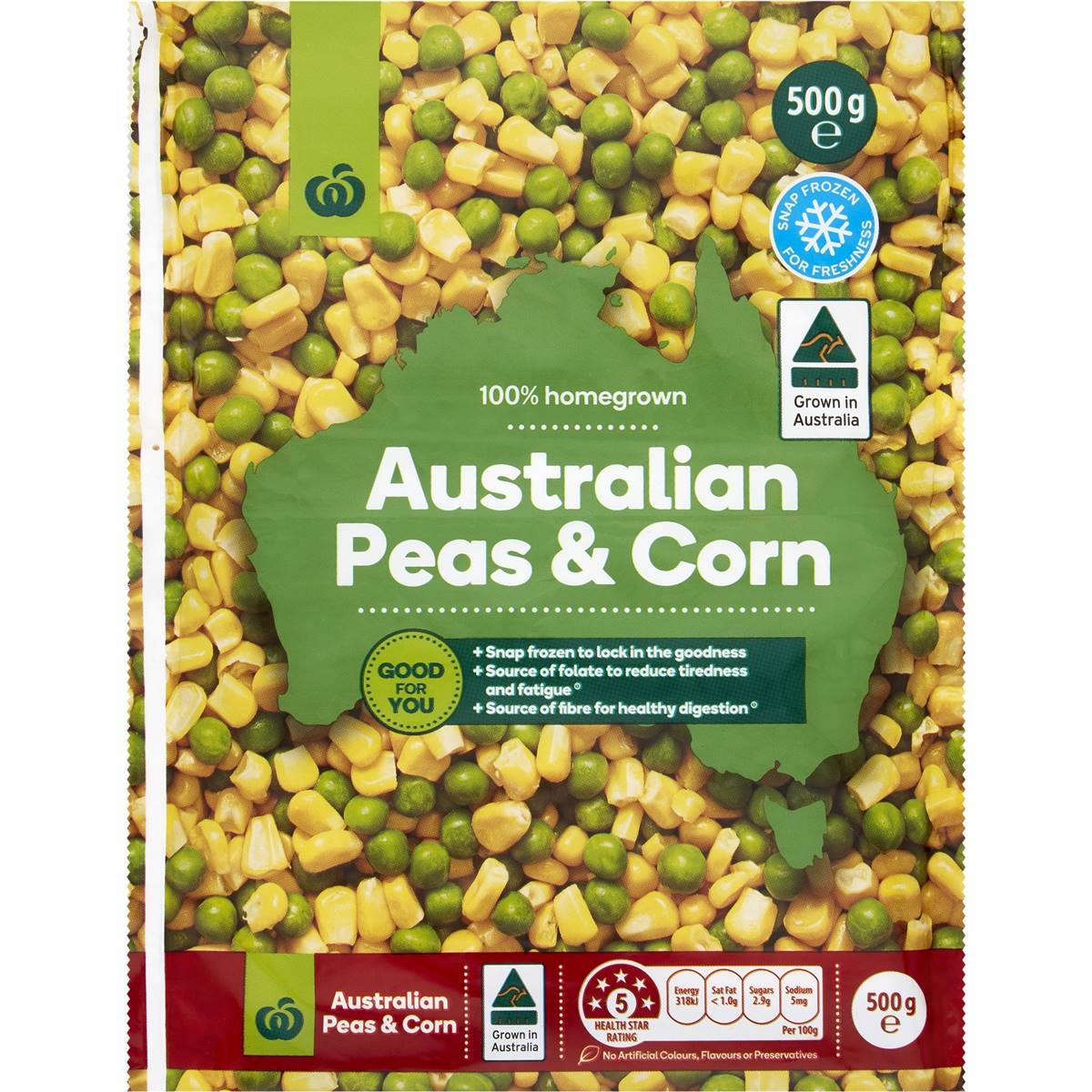Calories in Woolworths Peas & Corn calcount