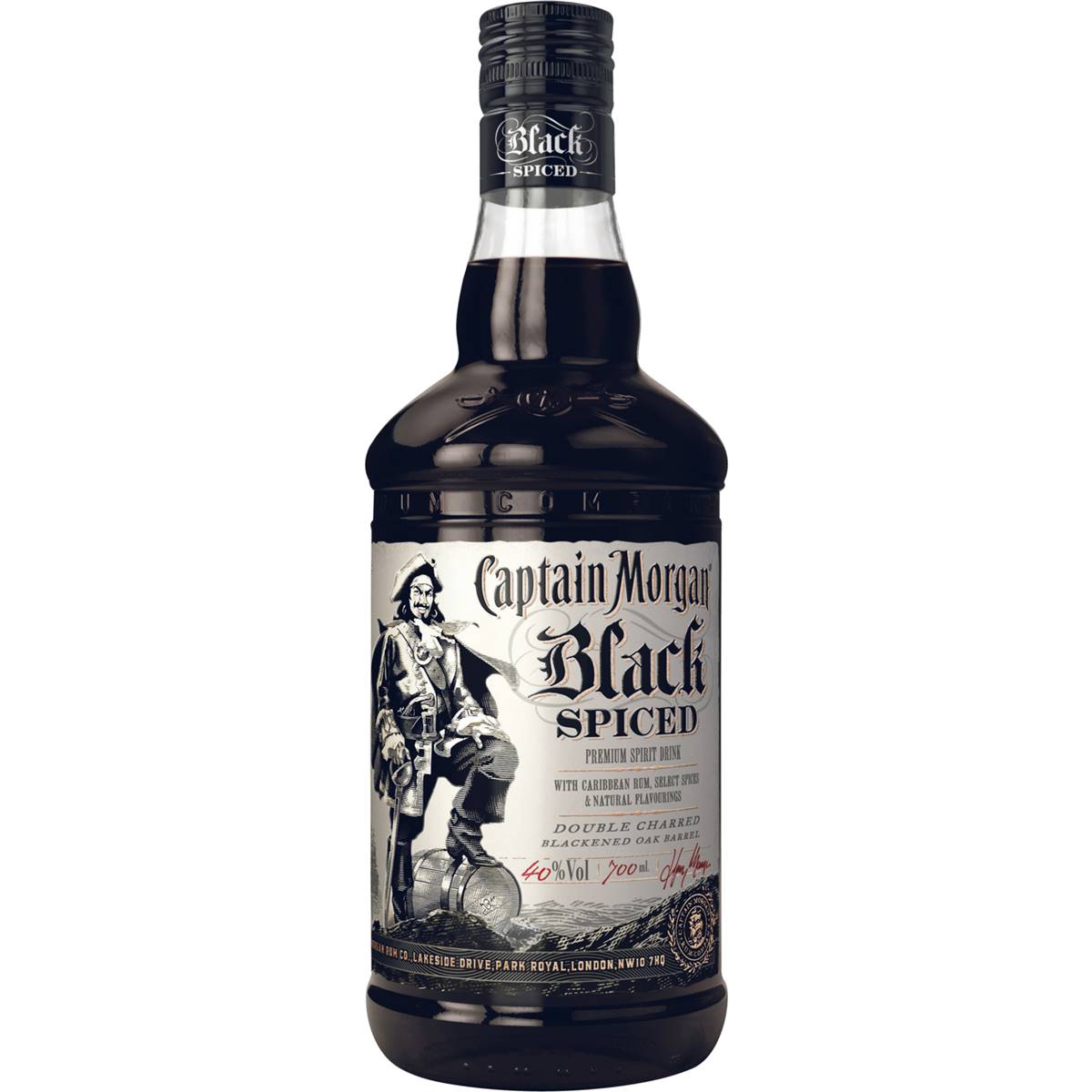Calories in Captain Morgan Rum Black Spiced