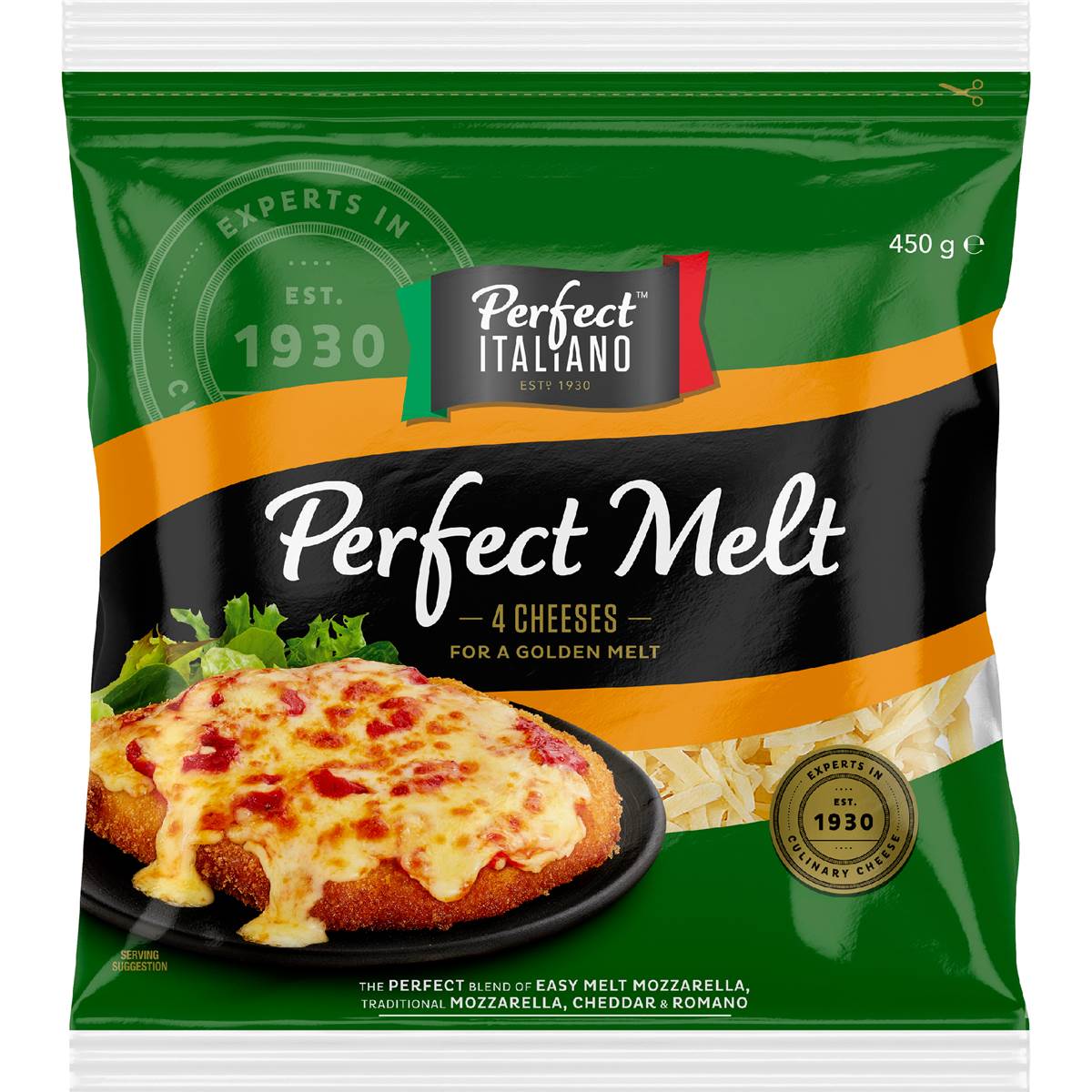 Perfect Italiano Grated 4 Cheese Melt 450g