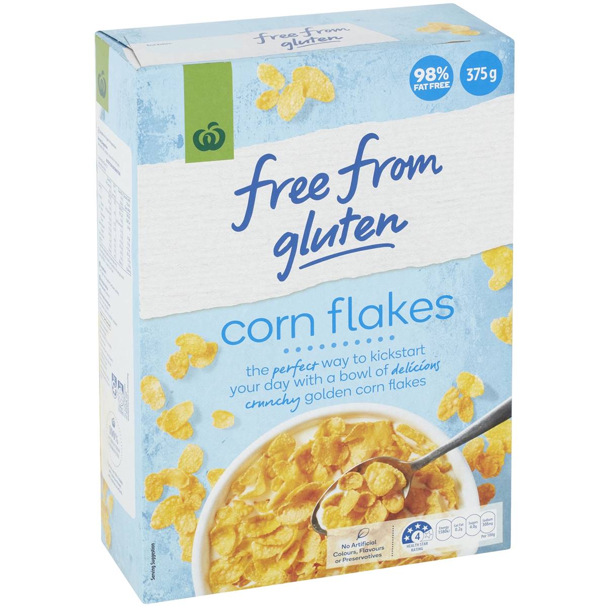 Calories in Woolworths Free From Gluten Cereal Cornflakes
