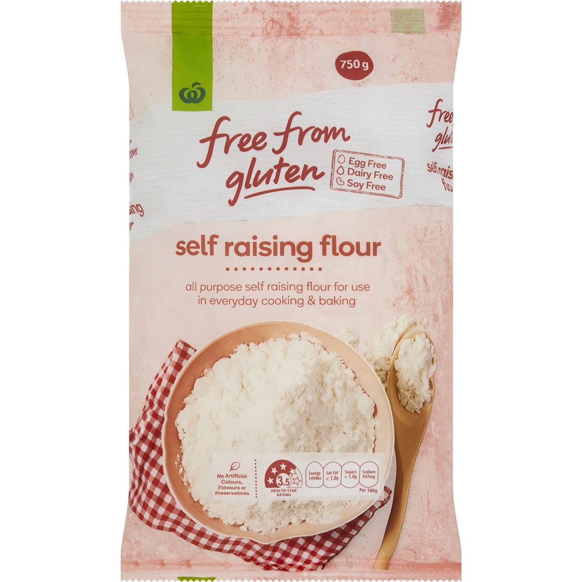 Calories In Woolworths Free From Gluten Self Raising Flour Calcount