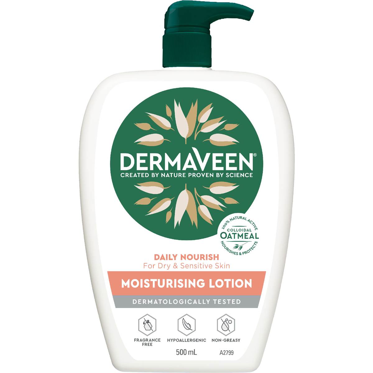 DermaVeen Daily Nourish Moisturising Lotion 500mL