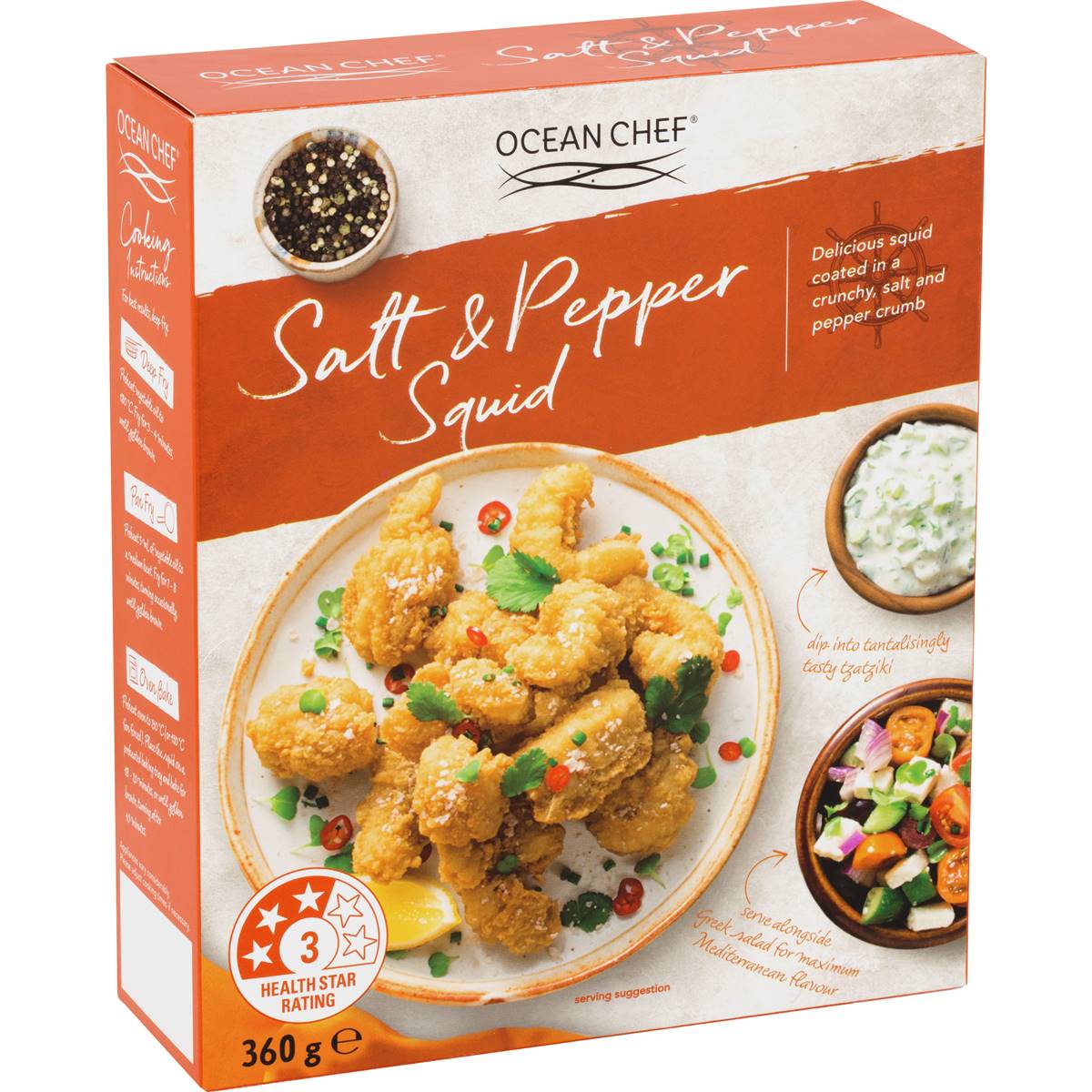 Calories in Ocean Chef Squid Salt & Pepper calcount